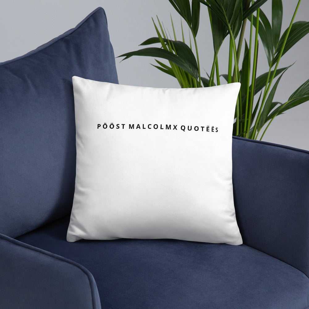 Basic Pillow post malcolm and mlk