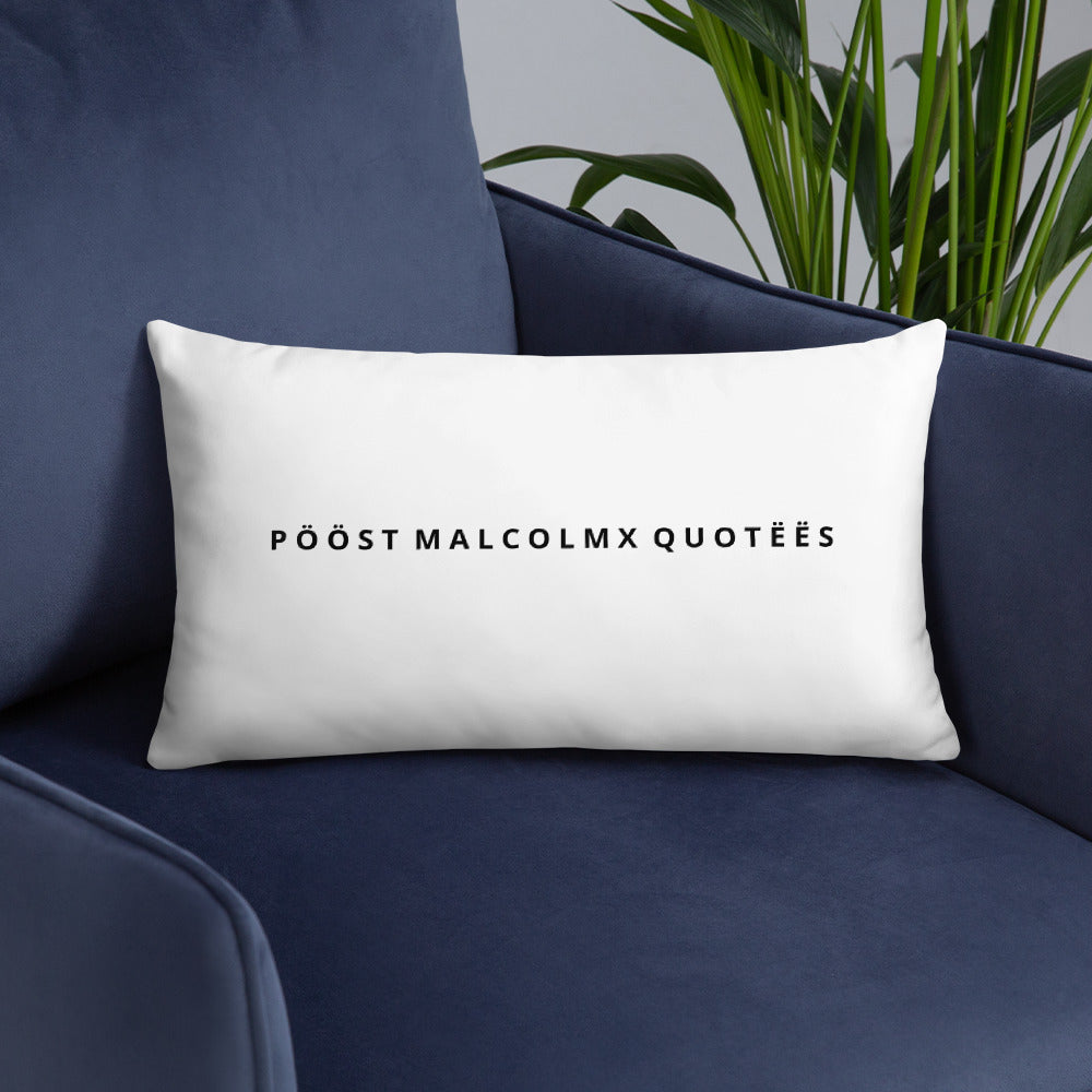 Basic Pillow post malcolm and mlk