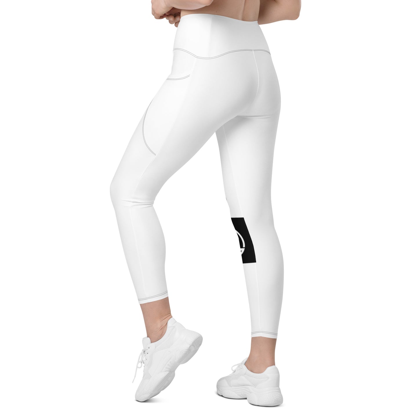 Crossover leggings with pockets