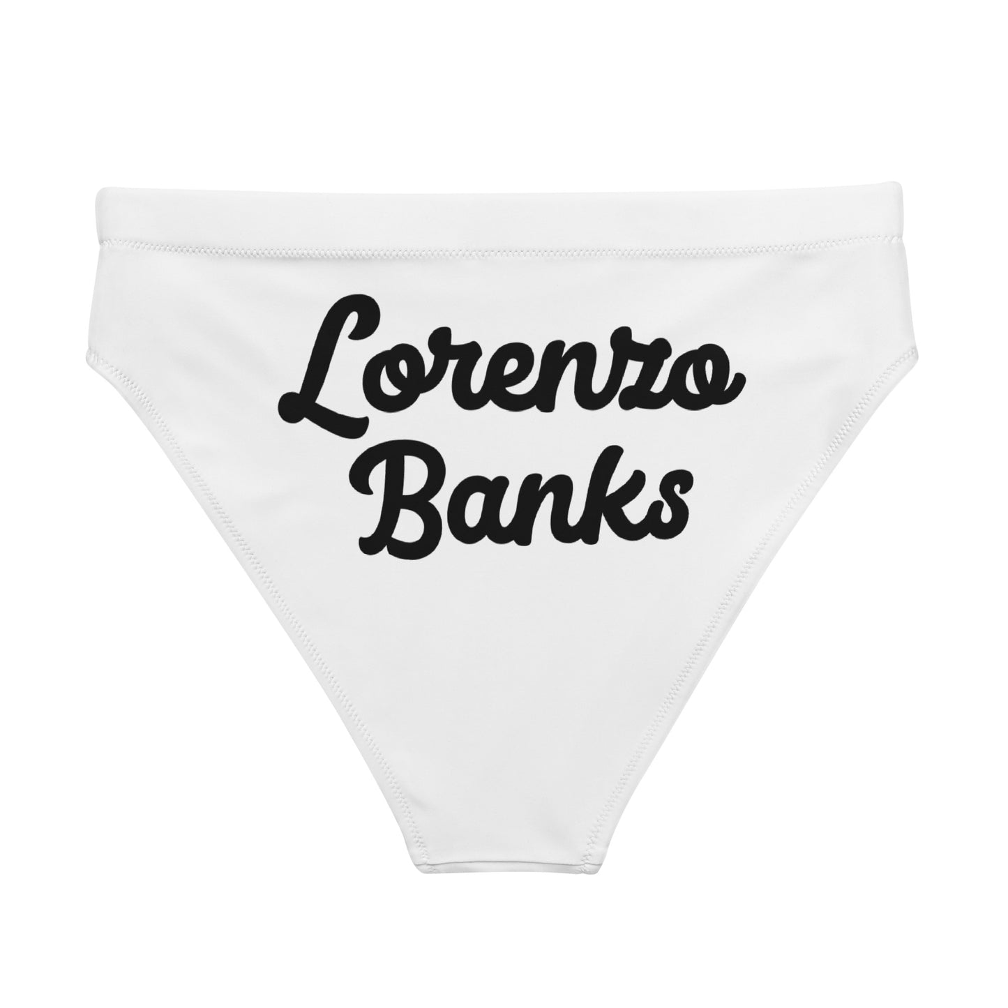Recycled high-waisted bikini bottom
