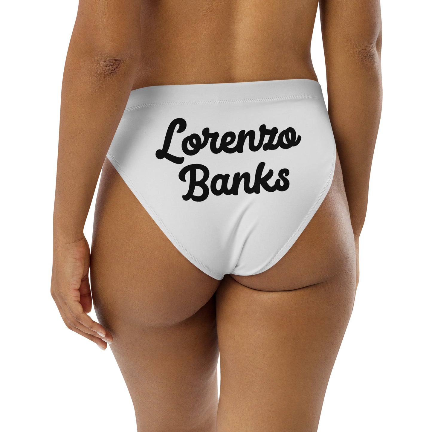 Recycled high-waisted bikini bottom
