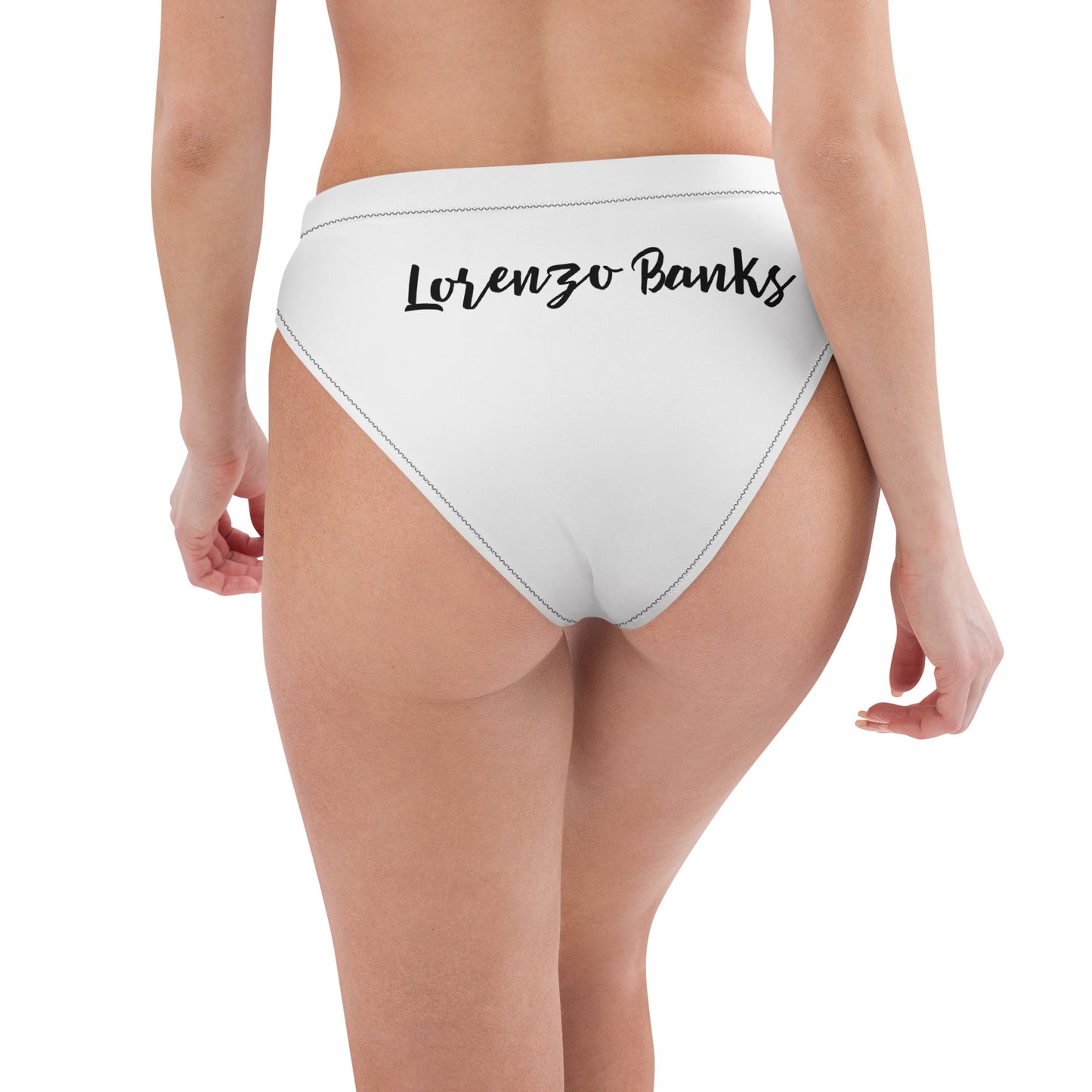 Recycled high-waisted bikini bottom