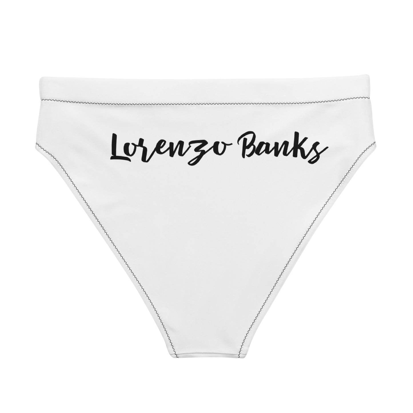 Recycled high-waisted bikini bottom