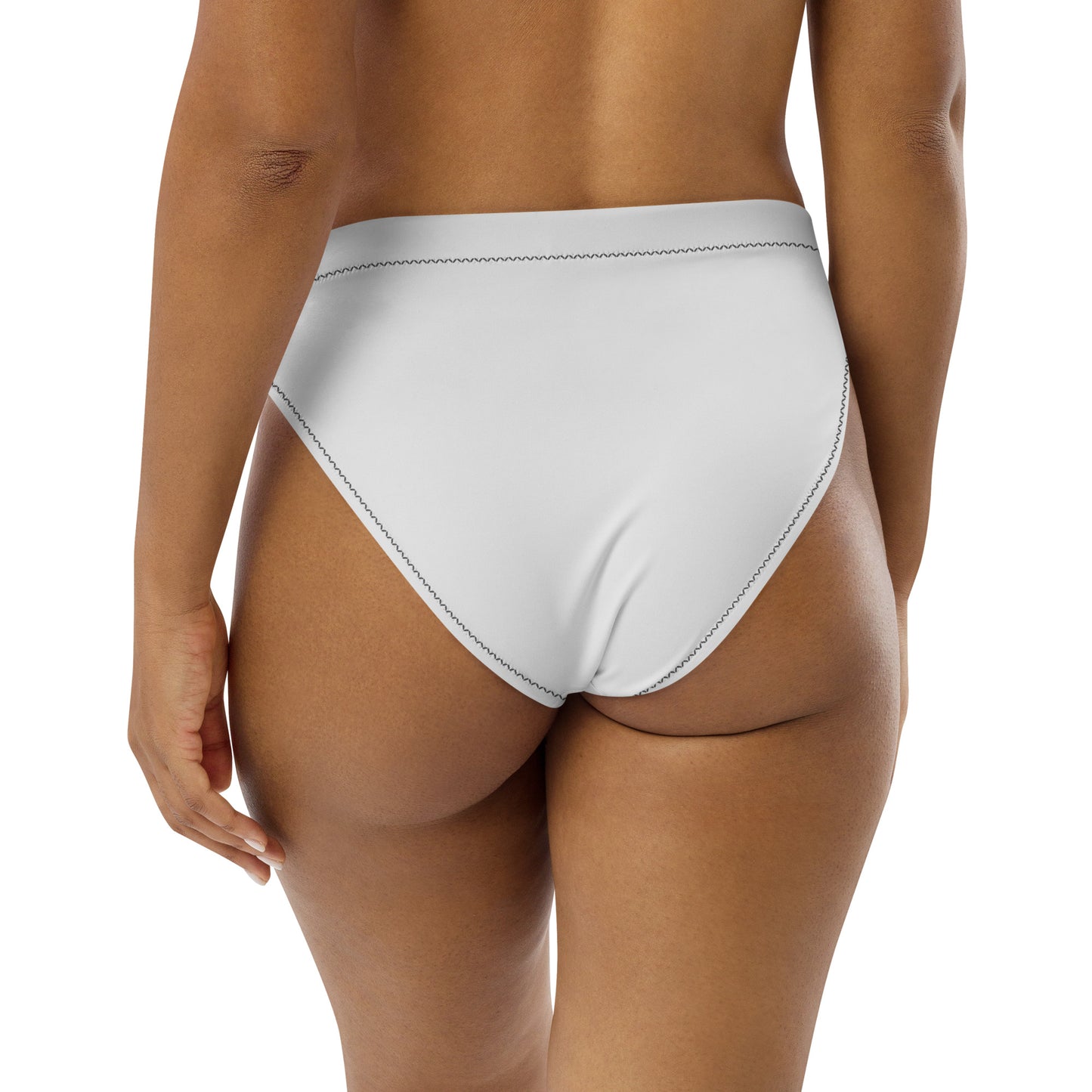 Recycled high-waisted bikini bottom