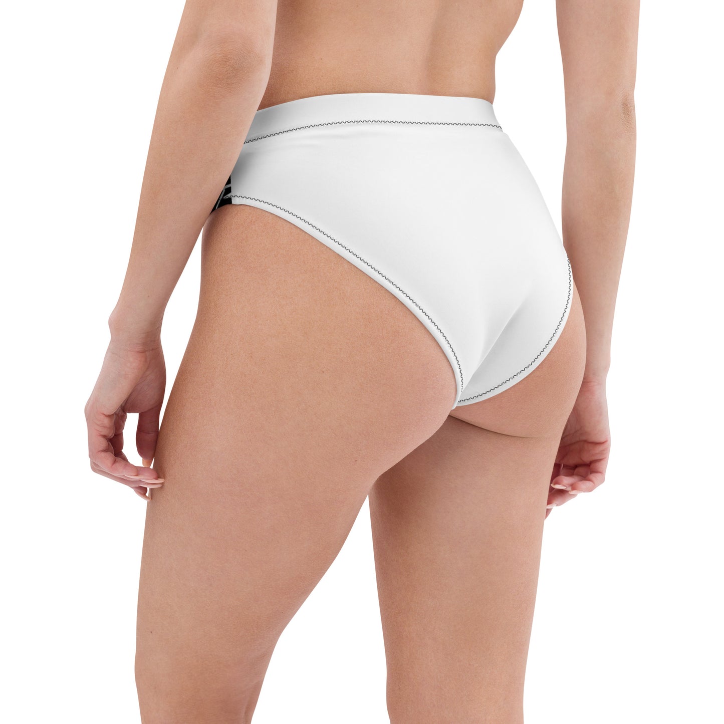 Recycled high-waisted bikini bottom