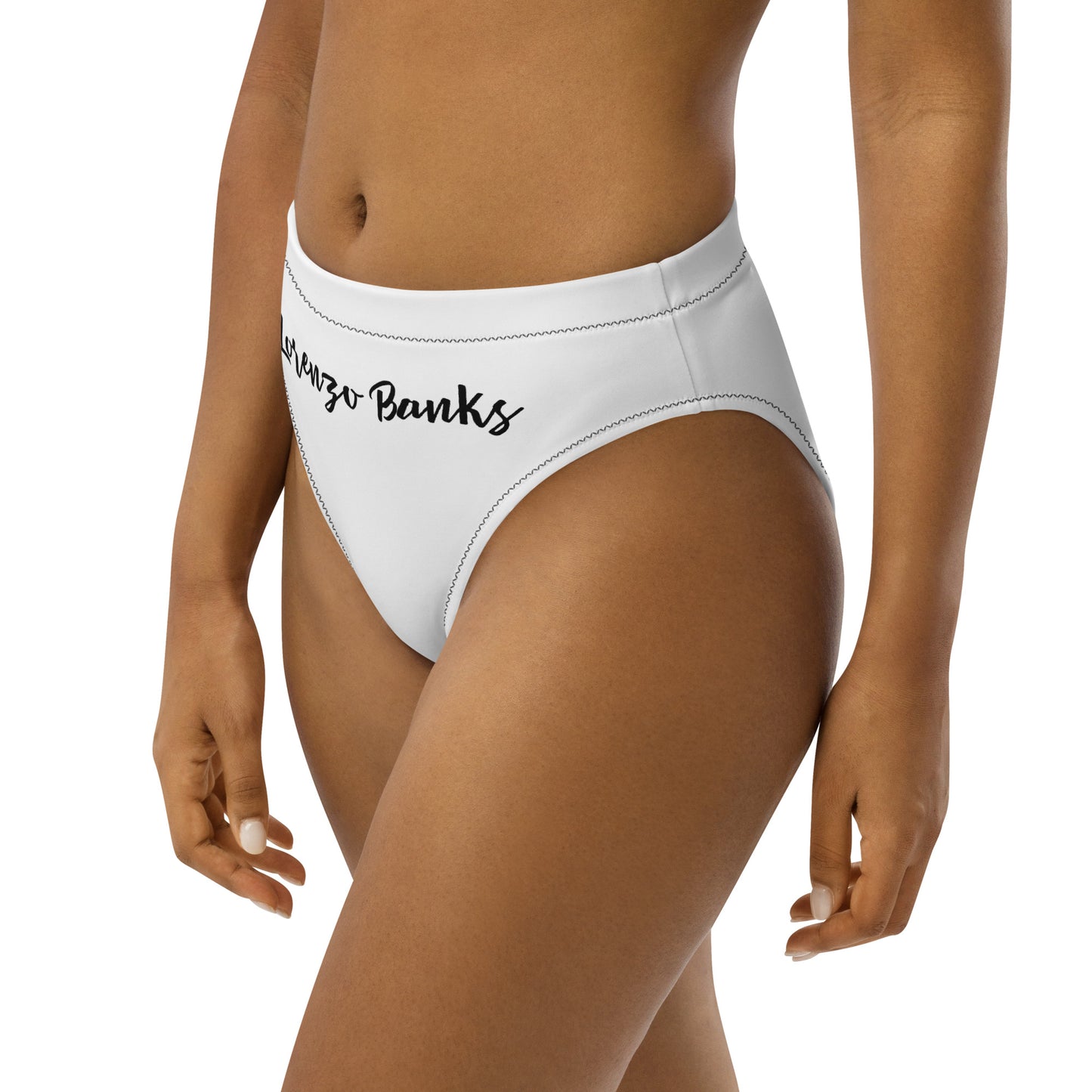 Recycled high-waisted bikini bottom
