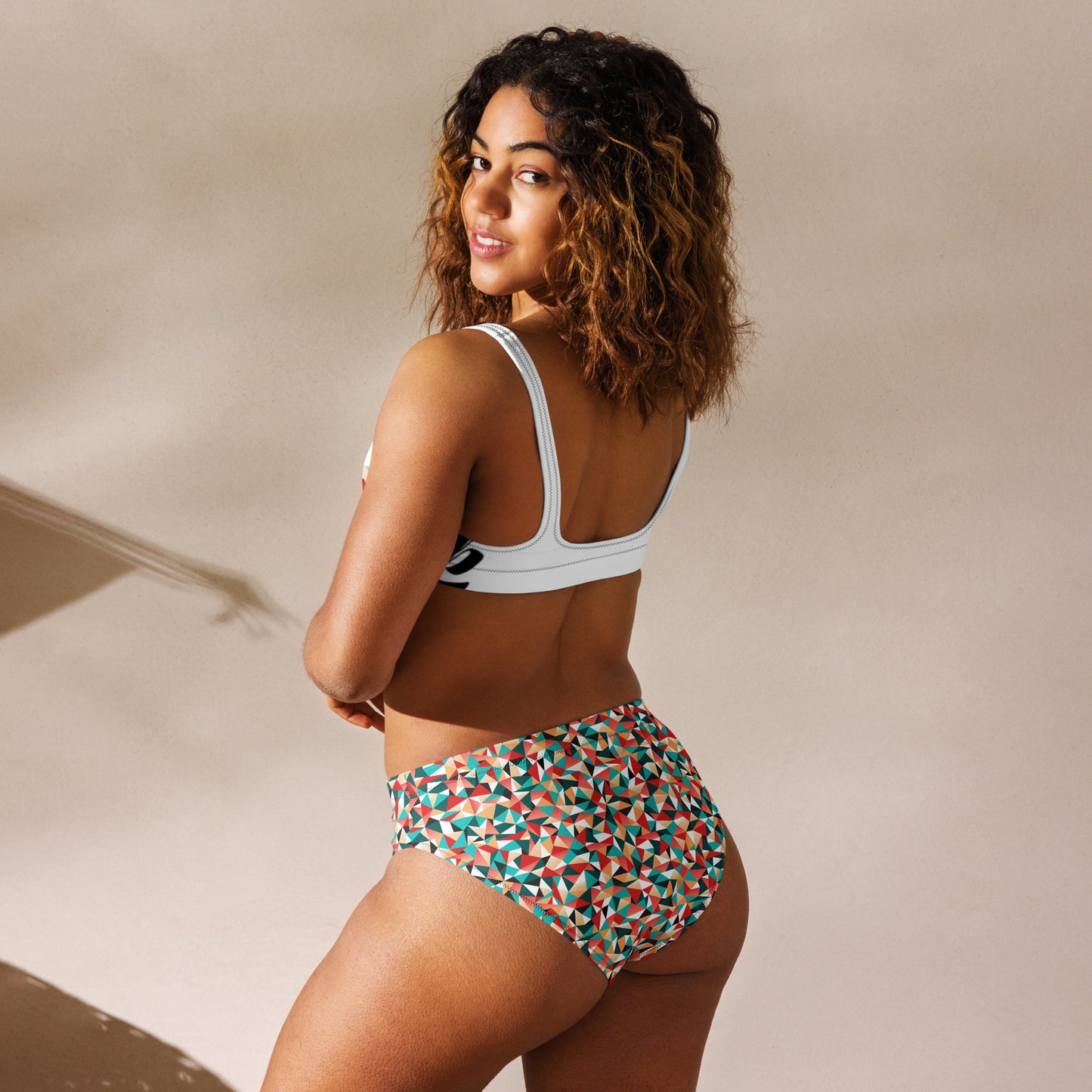 Recycled high-waisted bikini