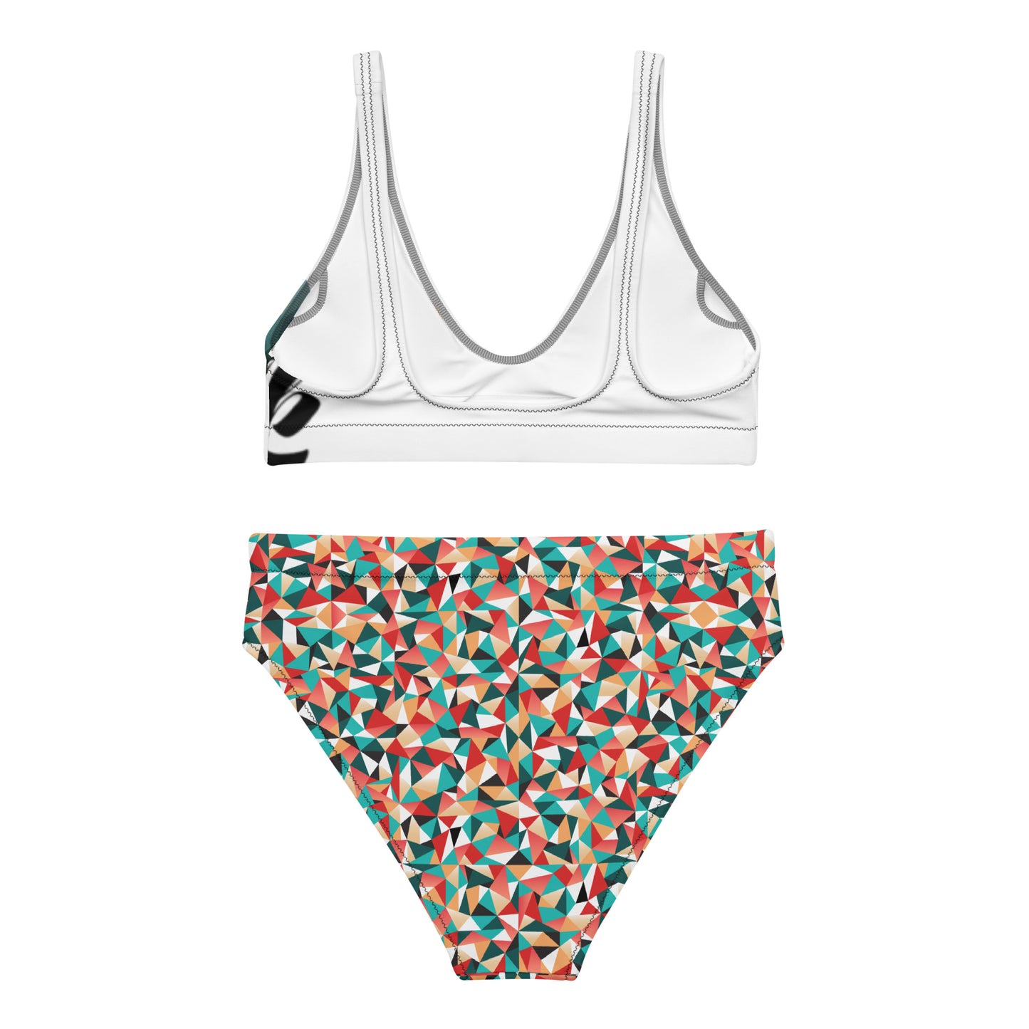 Recycled high-waisted bikini