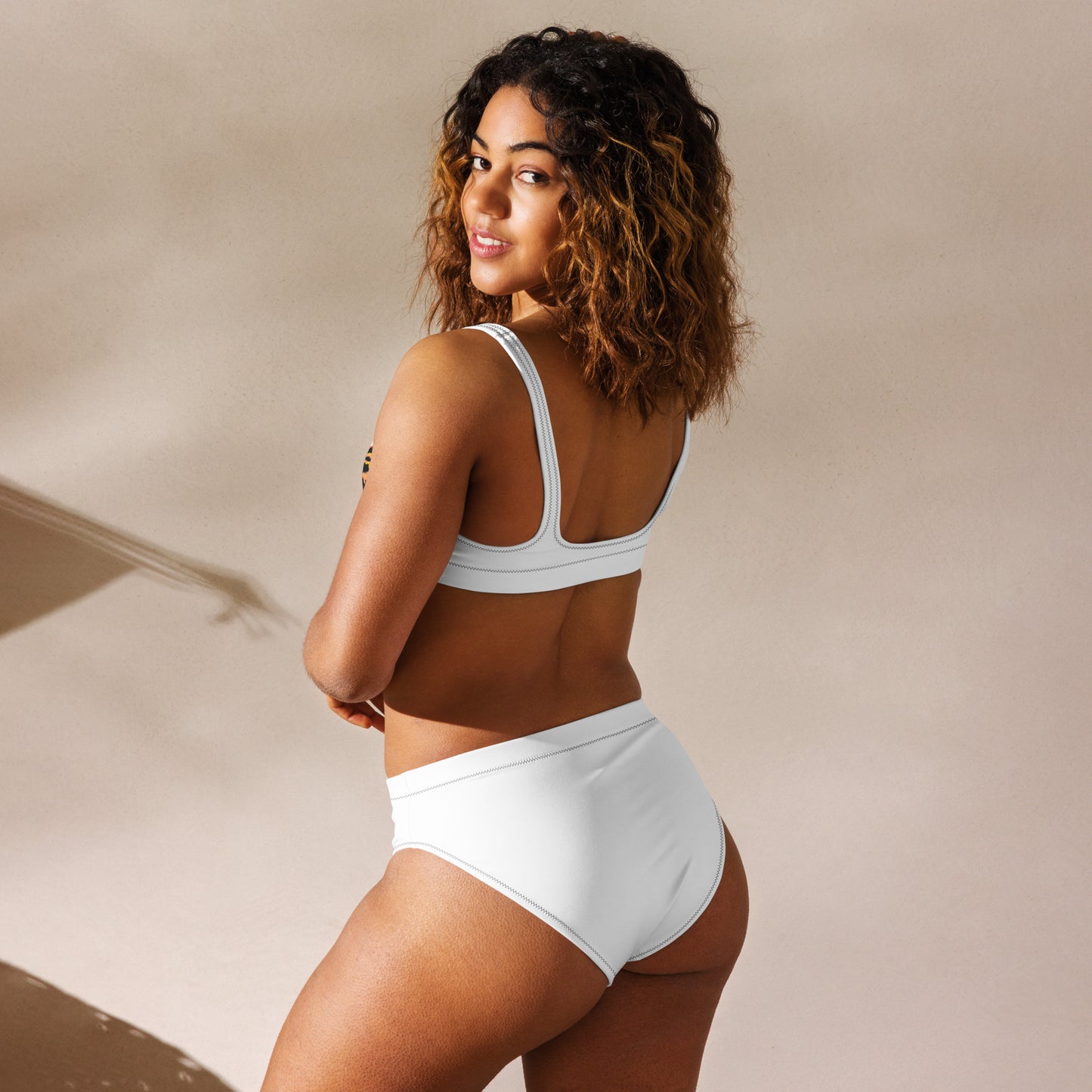 Recycled high-waisted bikini