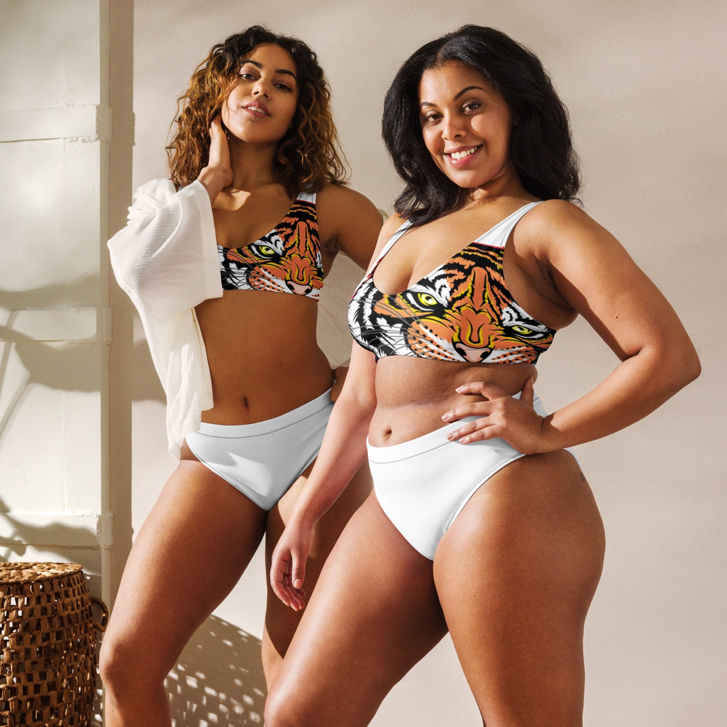 Recycled high-waisted bikini