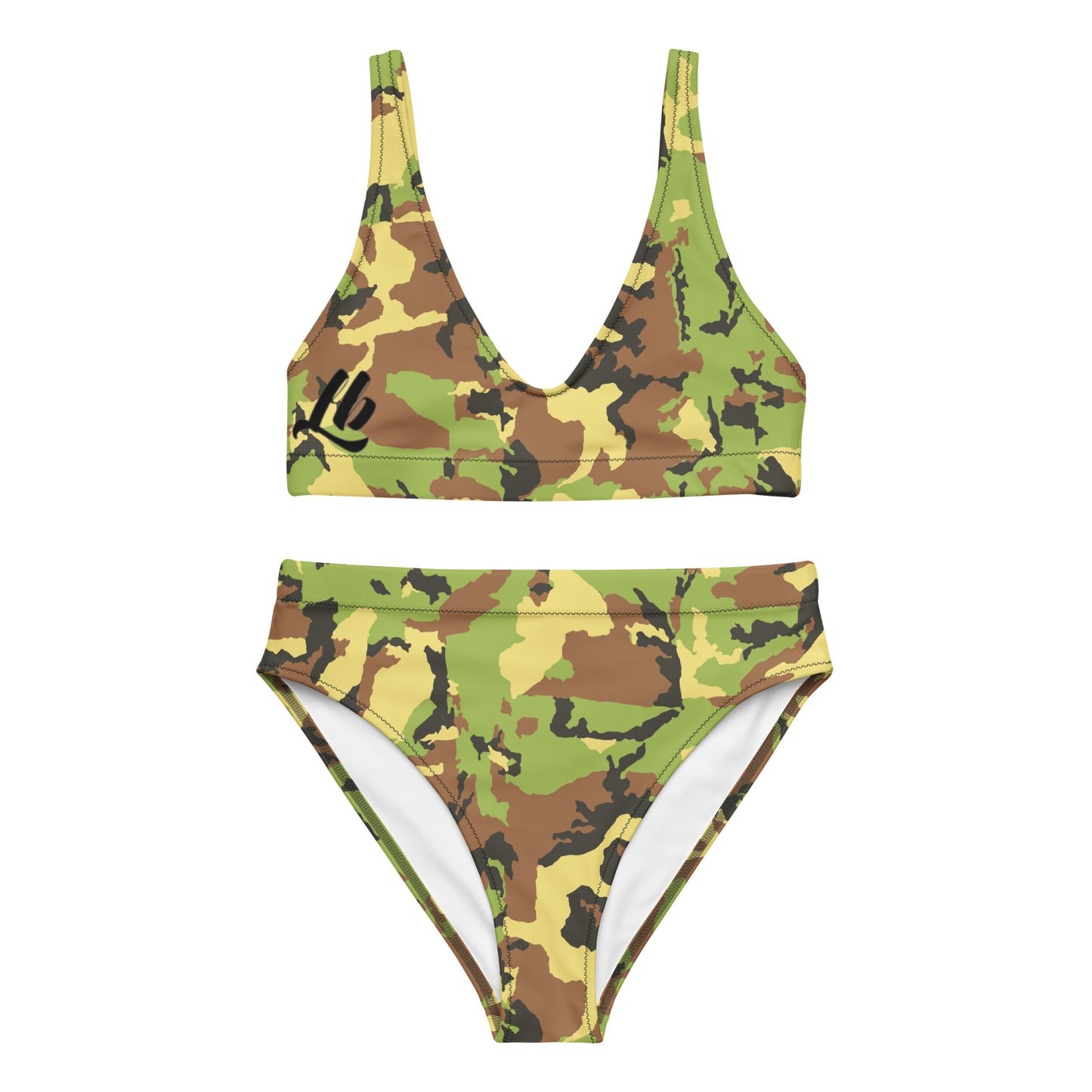 Recycled high-waisted bikini