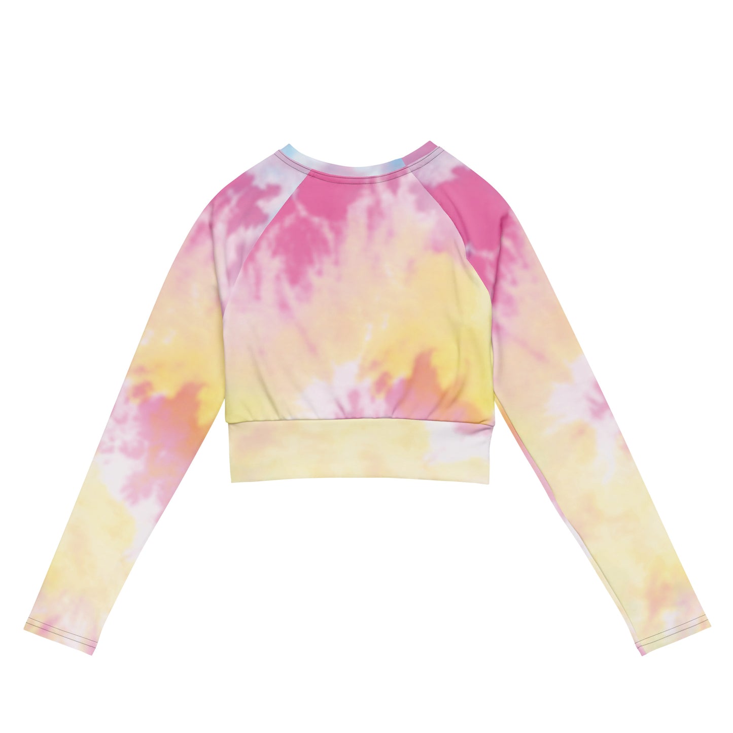 Recycled long-sleeve crop top