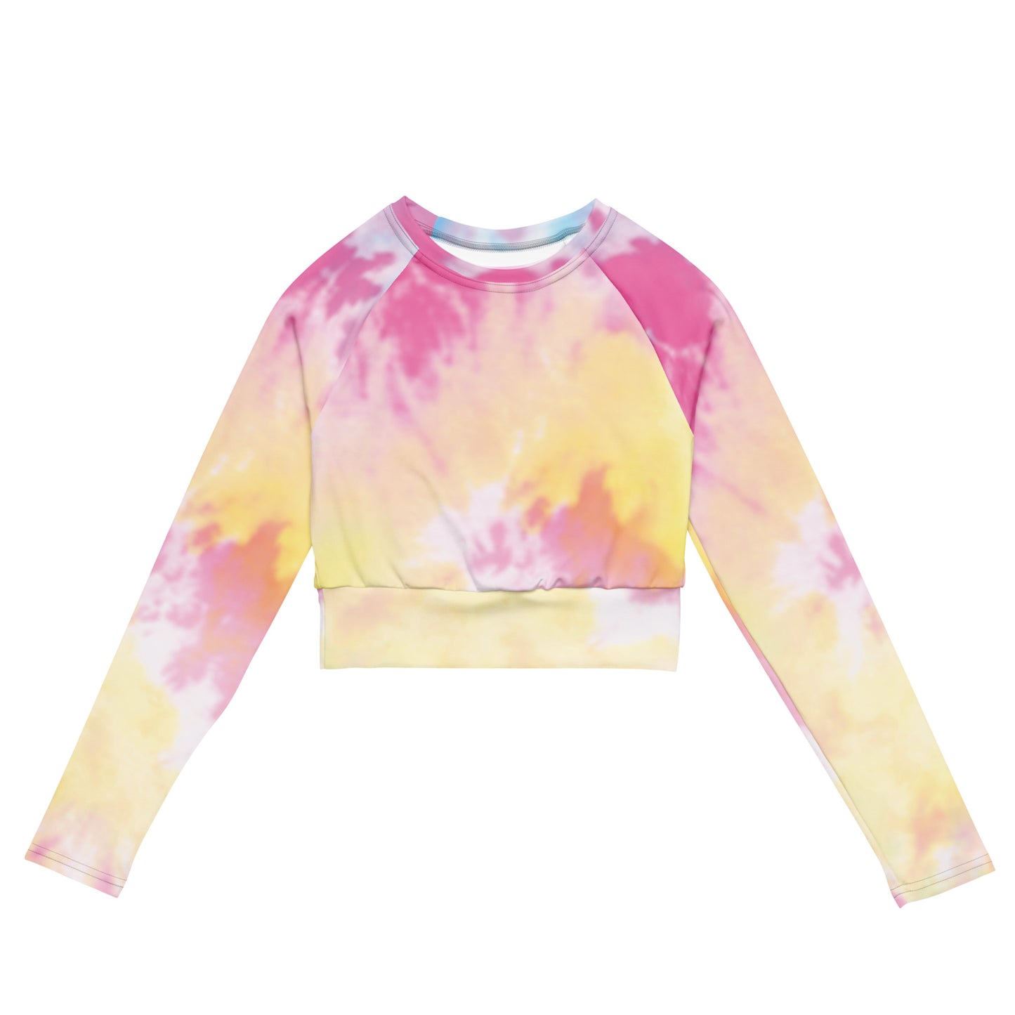 Recycled long-sleeve crop top