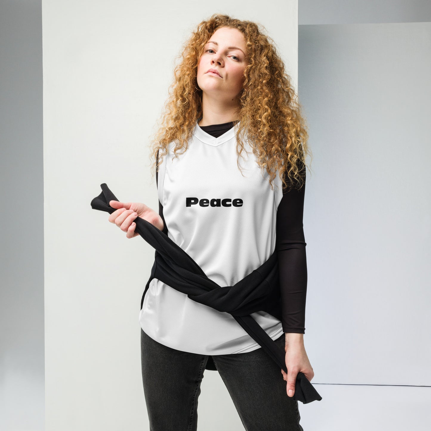 Recycled unisex basketball jersey