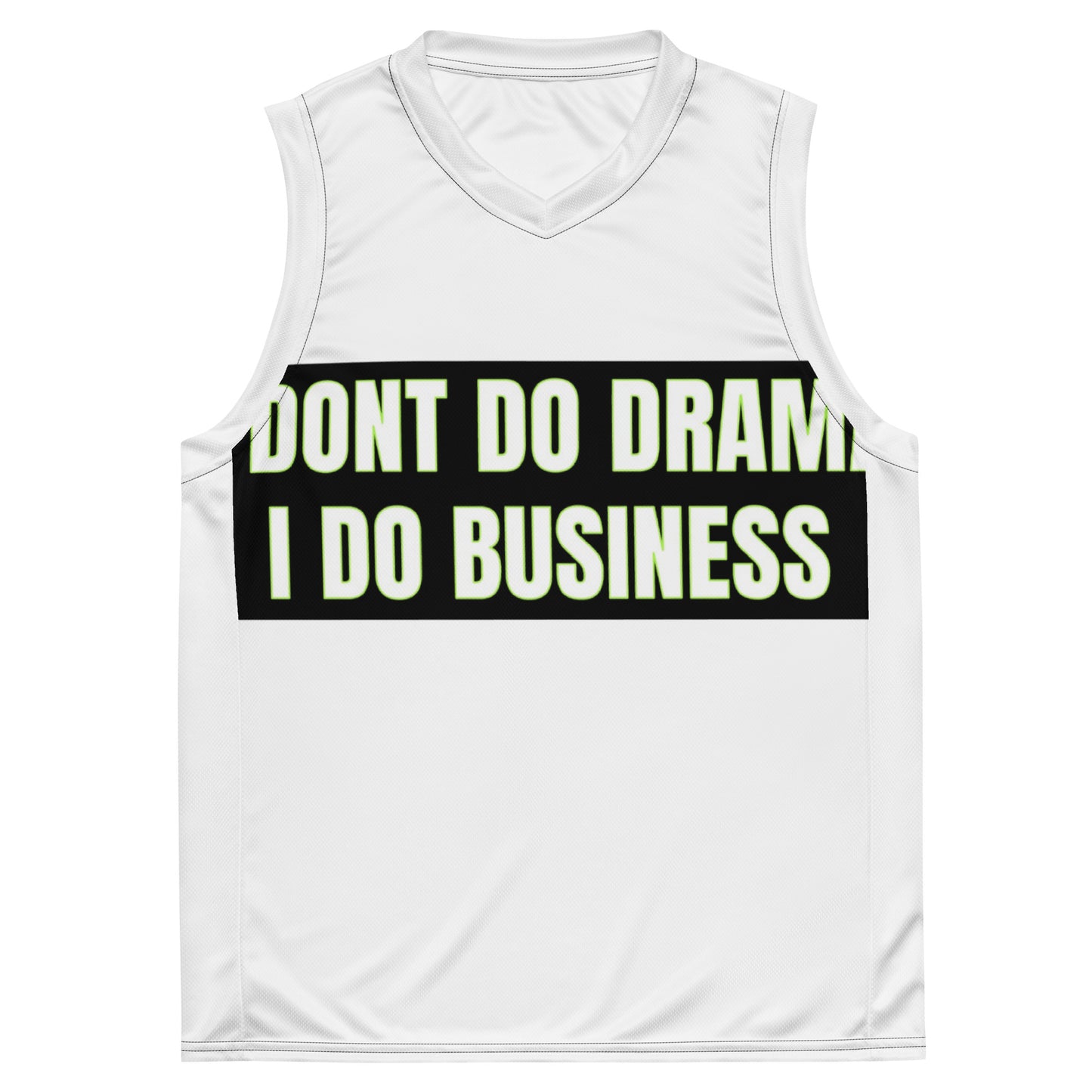 Recycled unisex basketball jersey