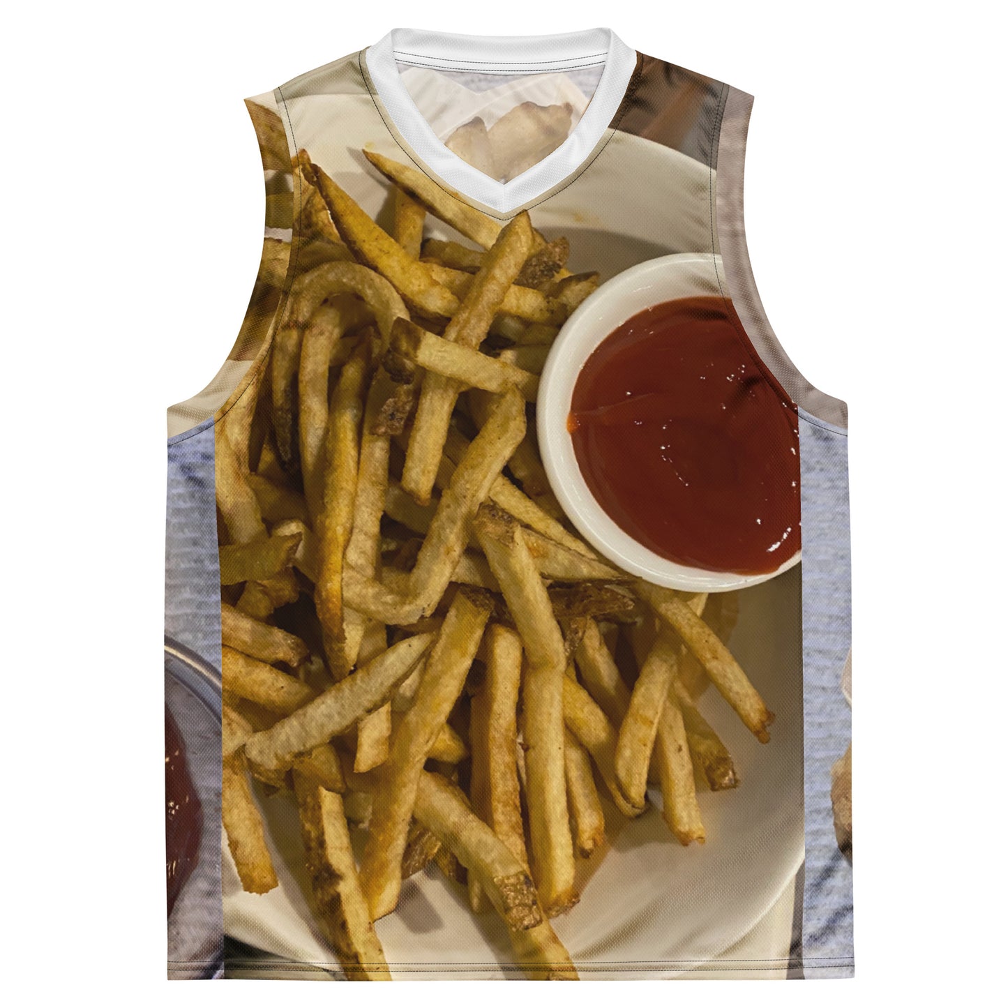 Recycled unisex basketball jersey