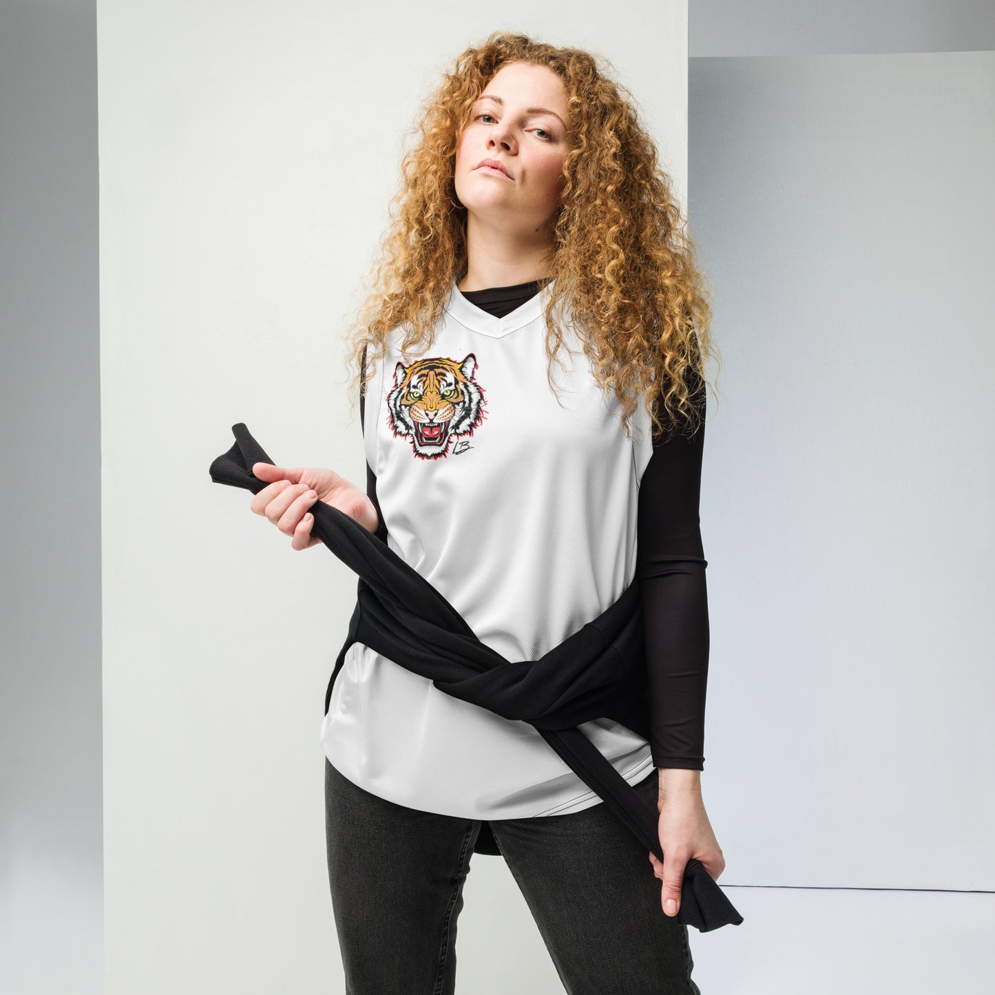 Recycled unisex basketball jersey