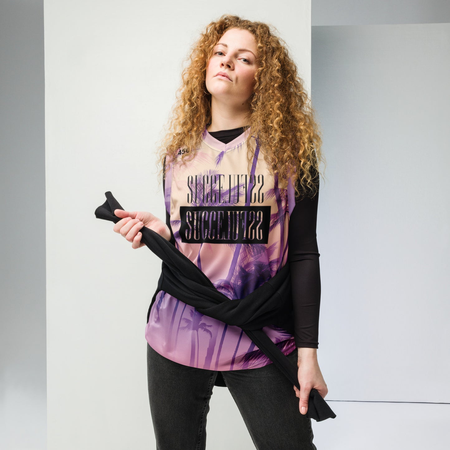 Recycled unisex basketball jersey