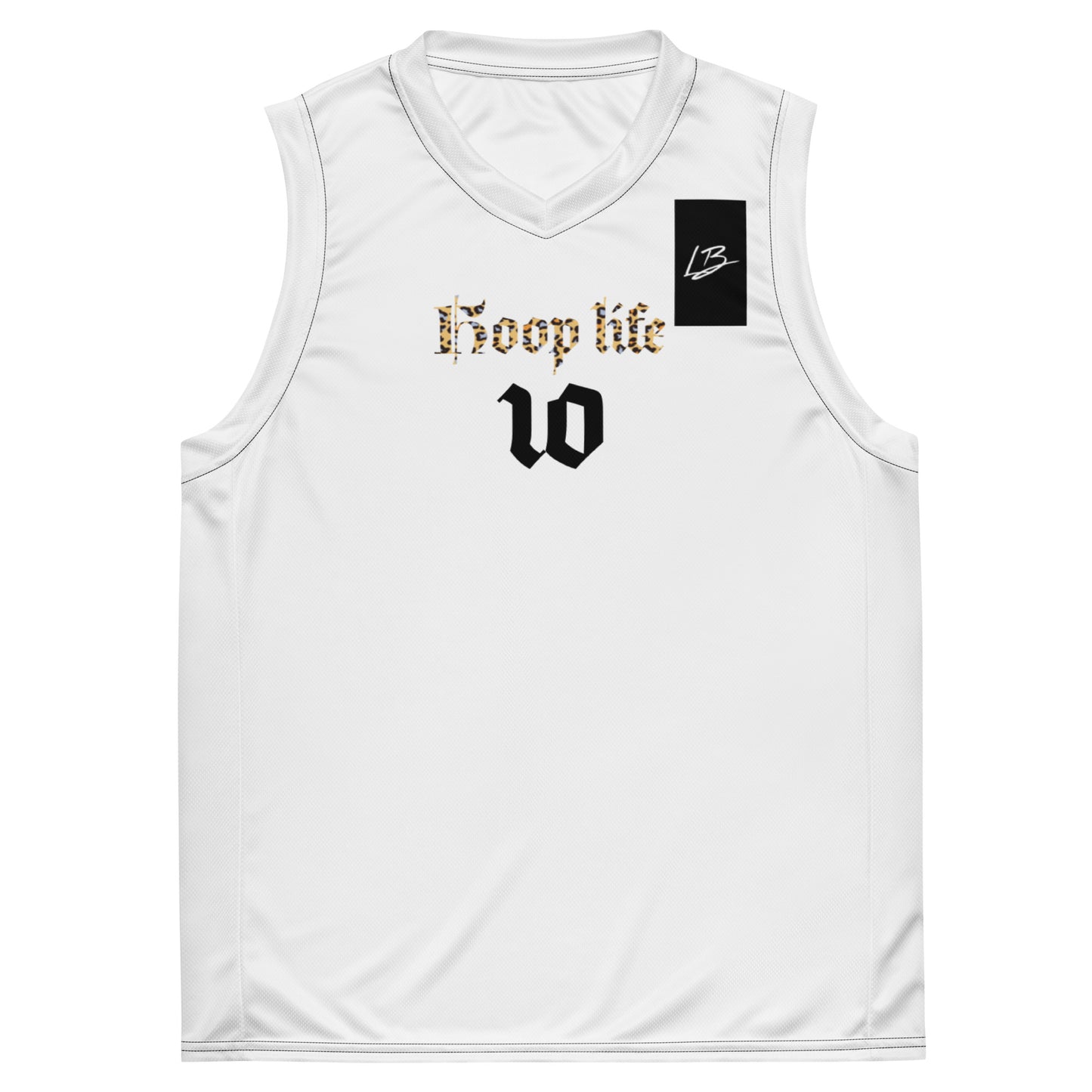 Recycled unisex basketball jersey