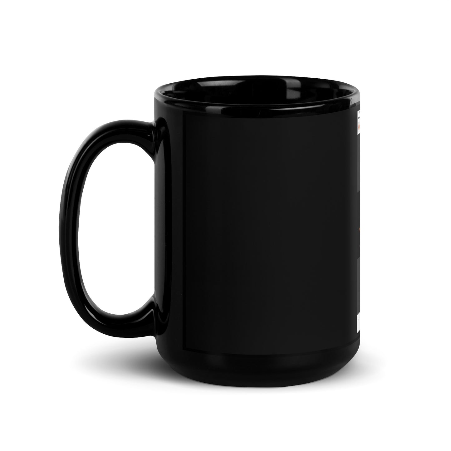 Black Glossy Mug regular flam