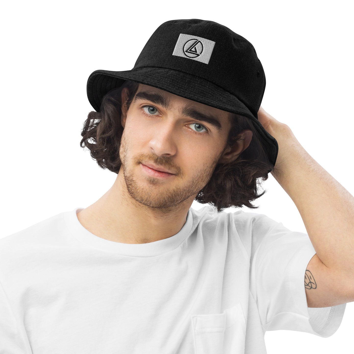Denim bucket hat