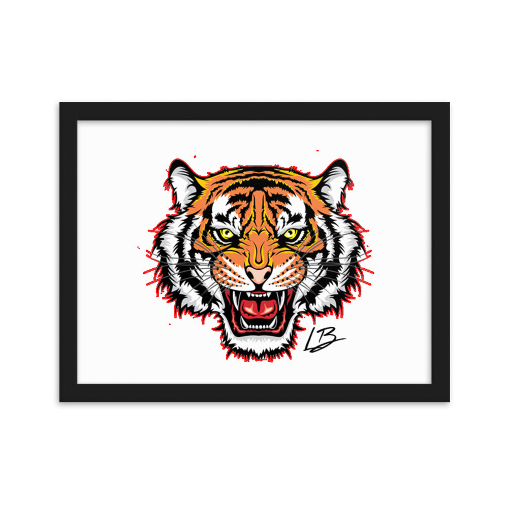 Framed matte paper poster