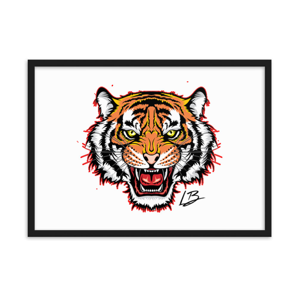 Framed matte paper poster