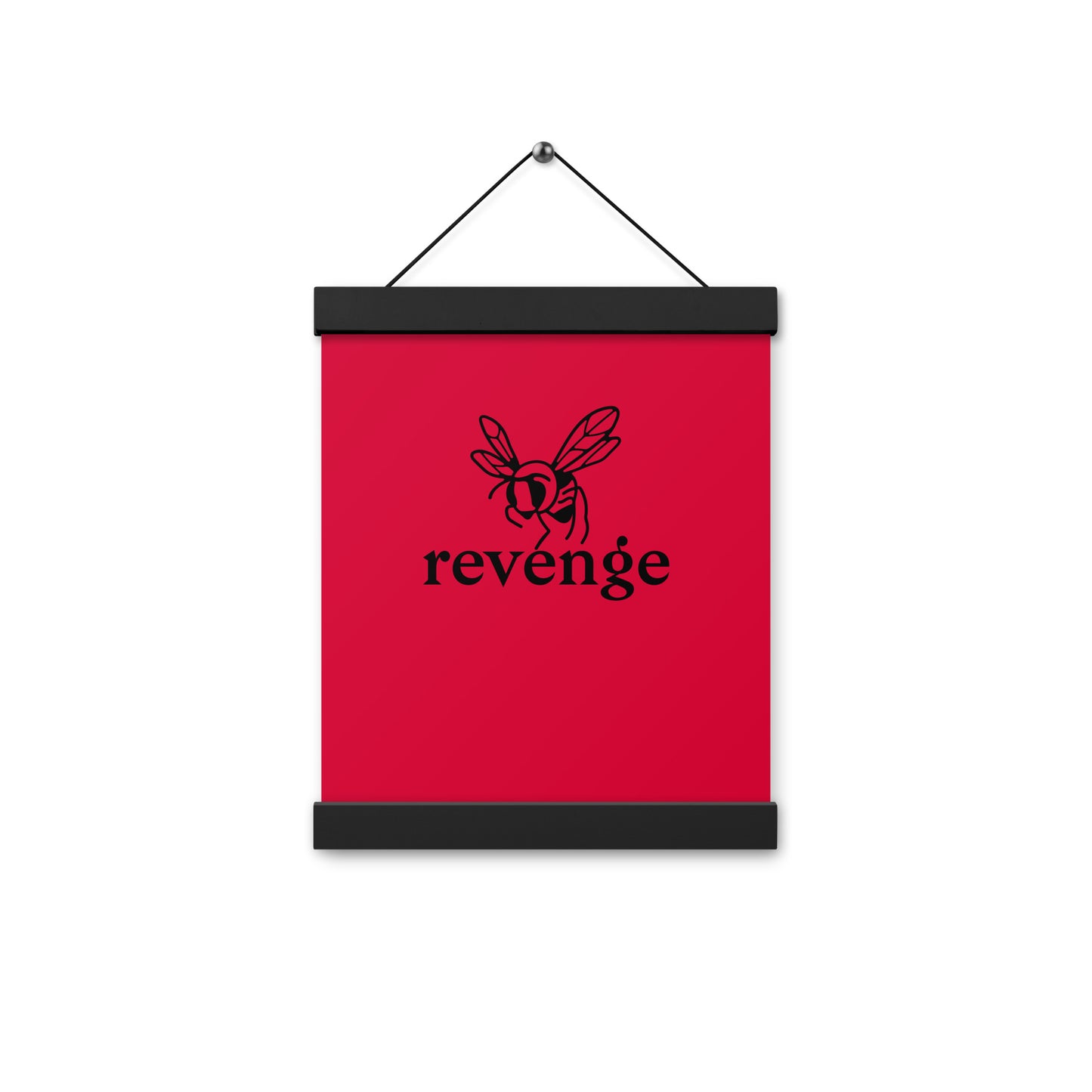 Poster with hangers
