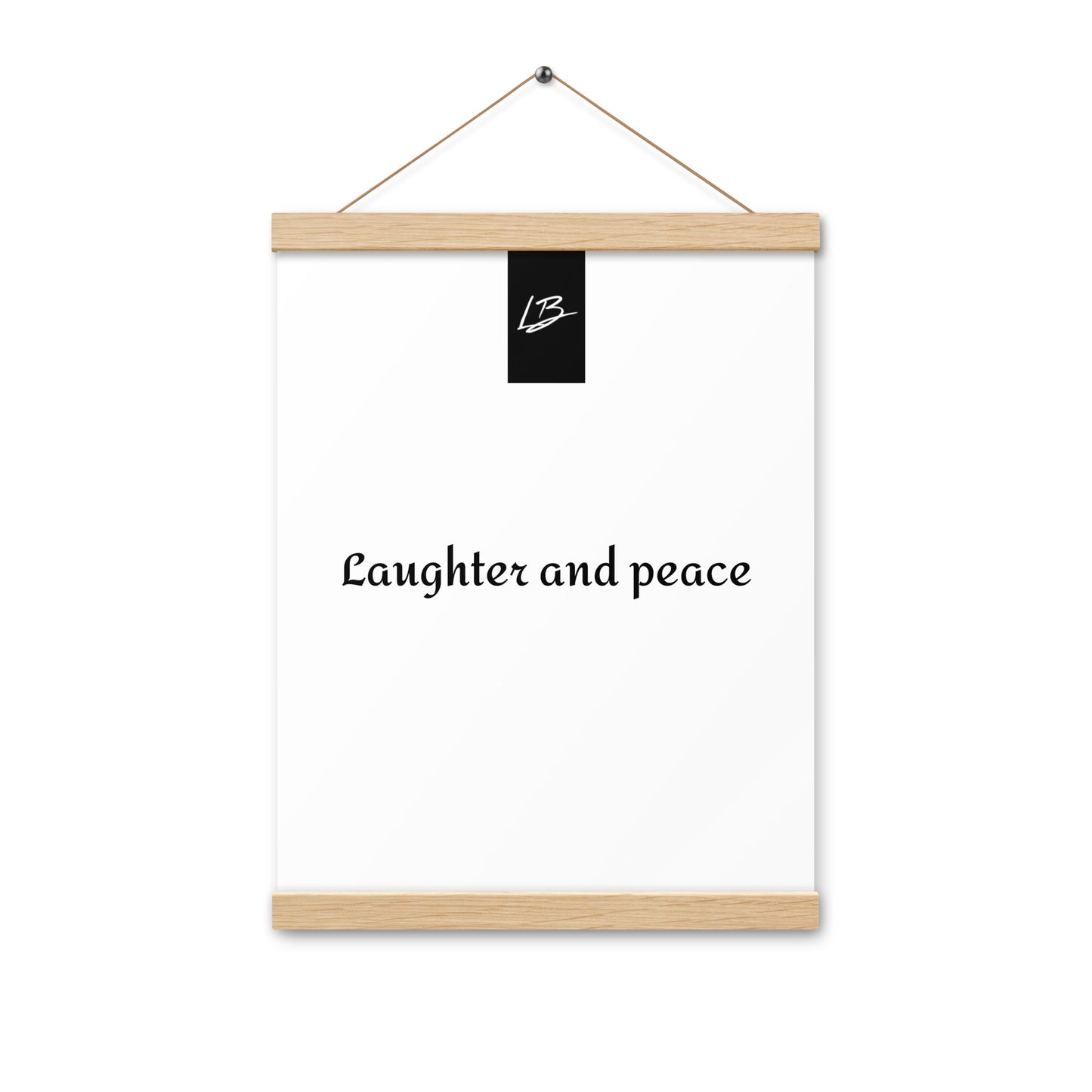 Poster with hangers