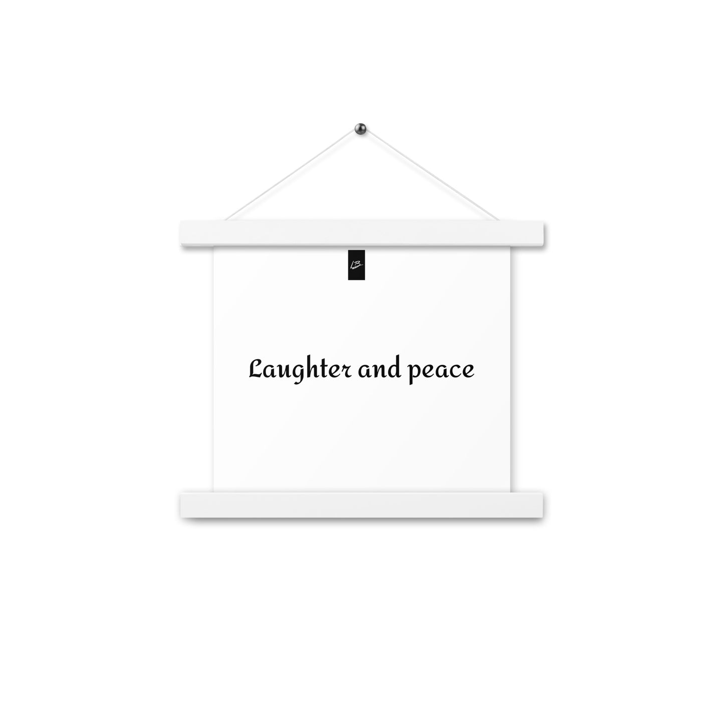 Poster with hangers
