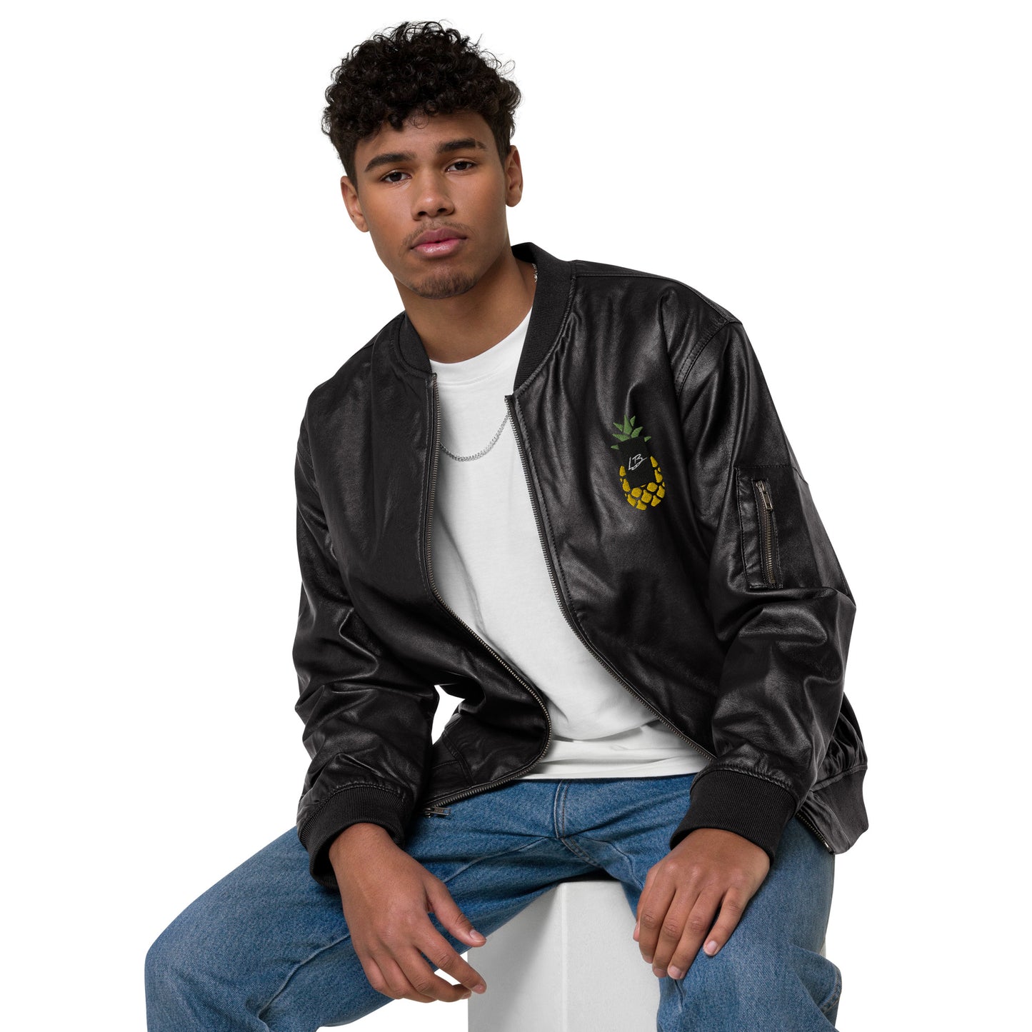 Leather Bomber Jacket lb