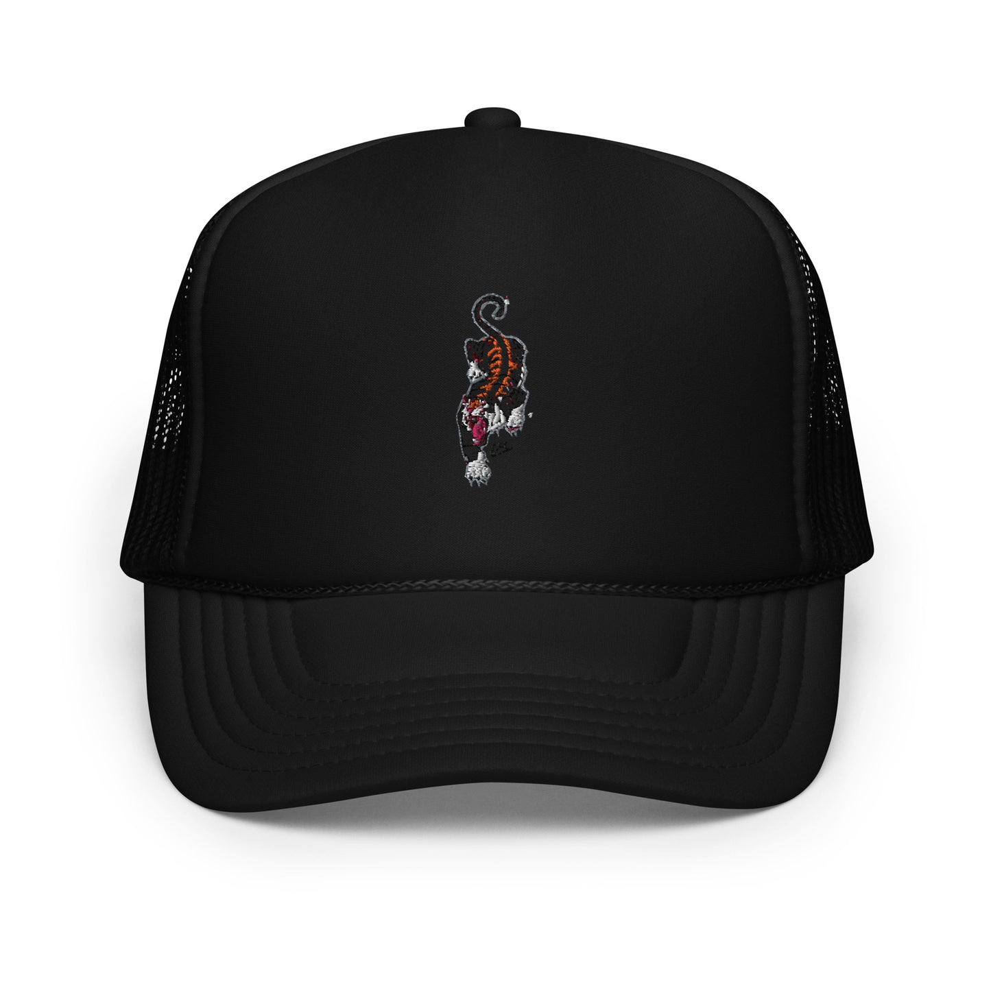 Foam trucker hat tiger red