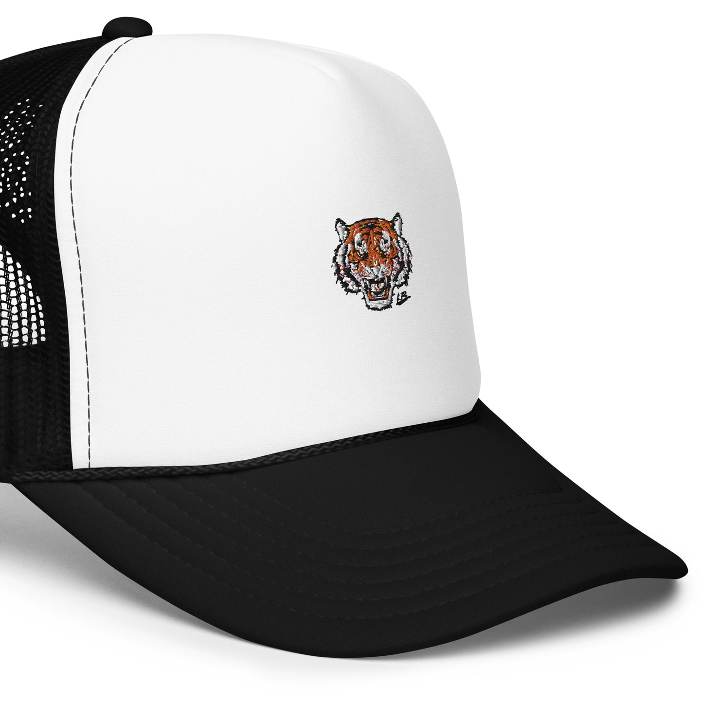Foam trucker hat tiger