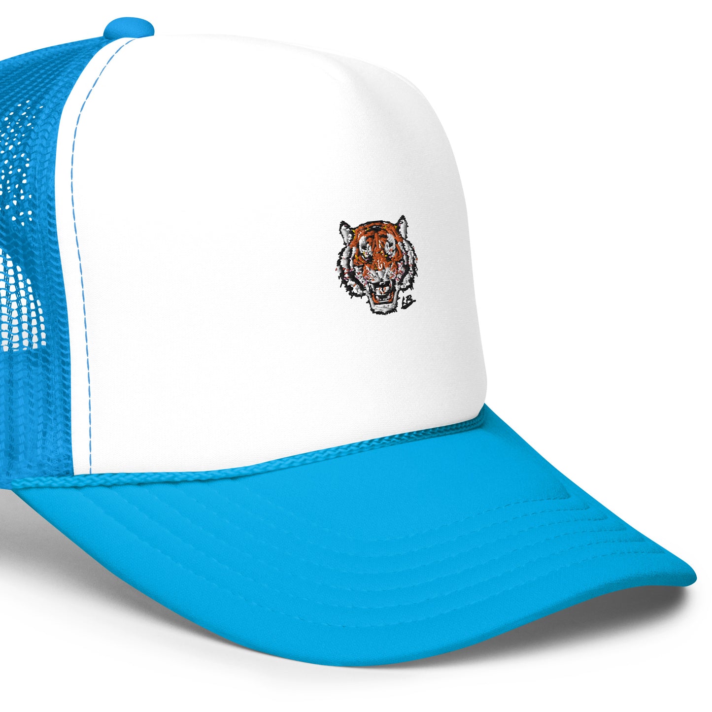 Foam trucker hat tiger