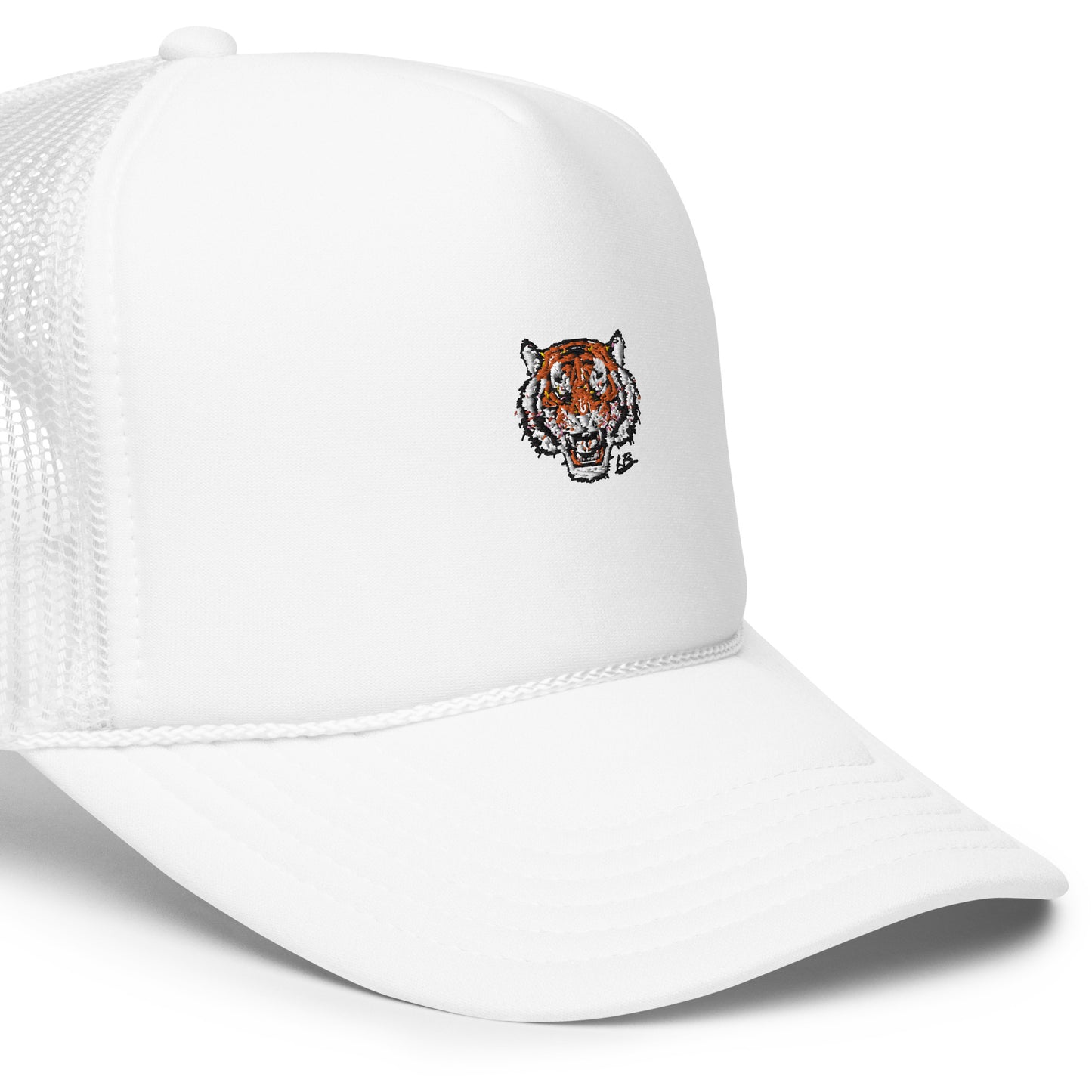 Foam trucker hat tiger