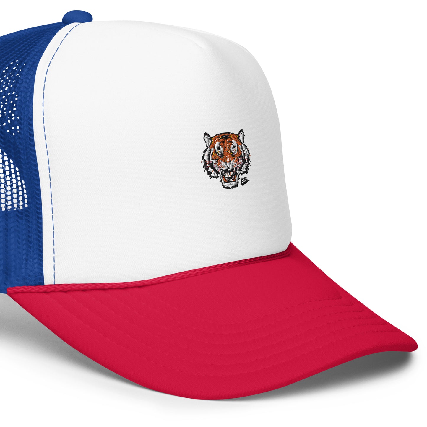 Foam trucker hat tiger