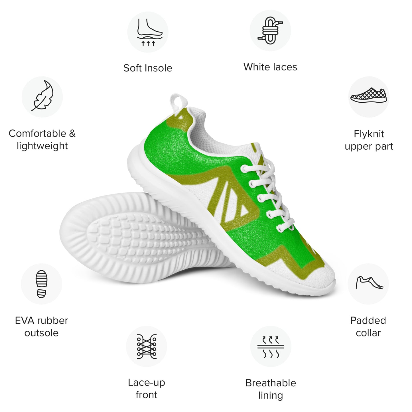 Men’s athletic shoes big green dollar s