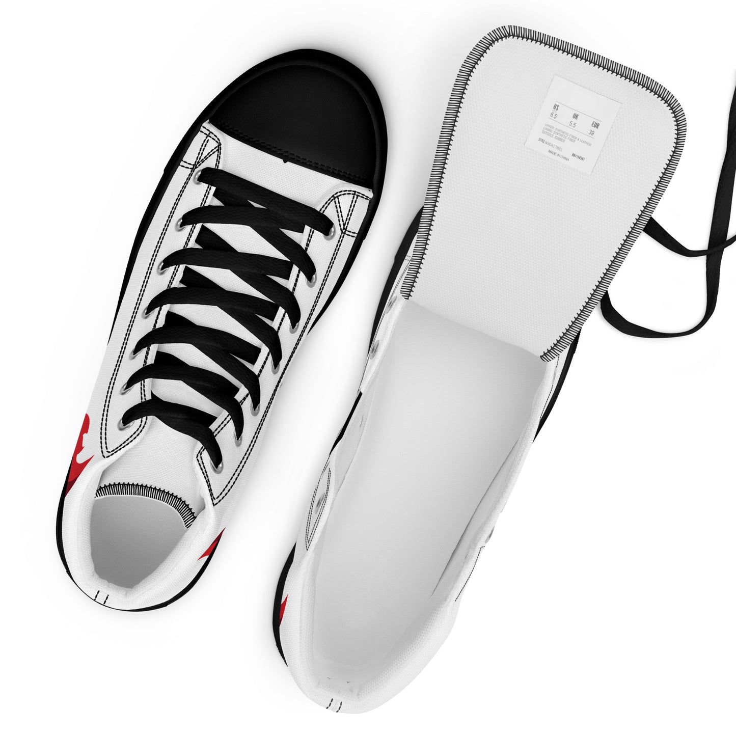 Men’s high top canvas shoes