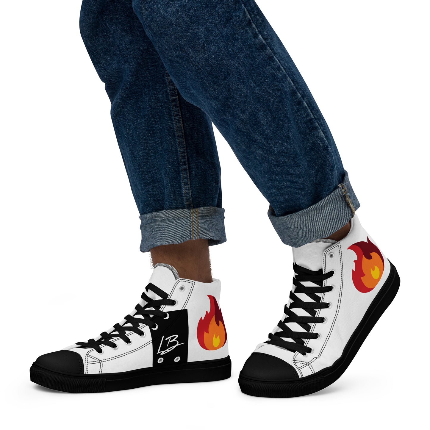 Men’s high top canvas shoes