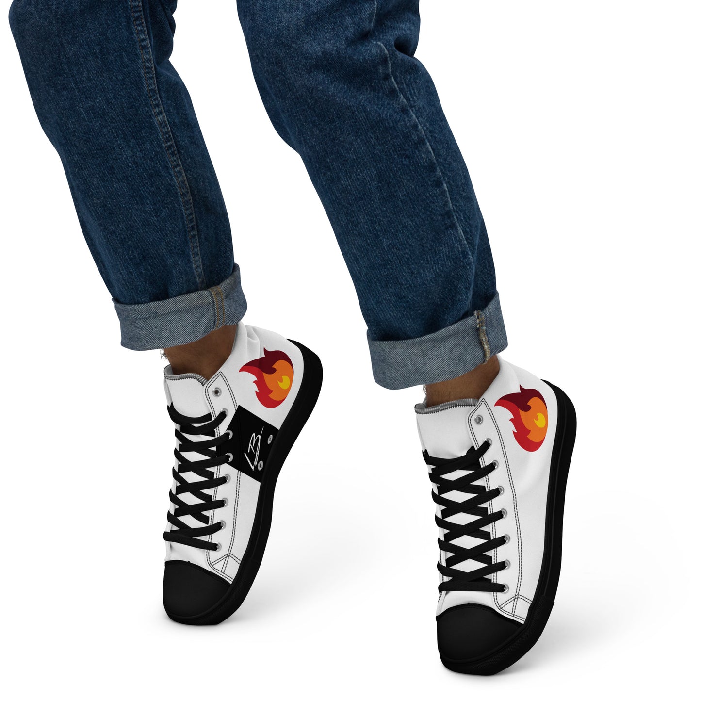 Men’s high top canvas shoes