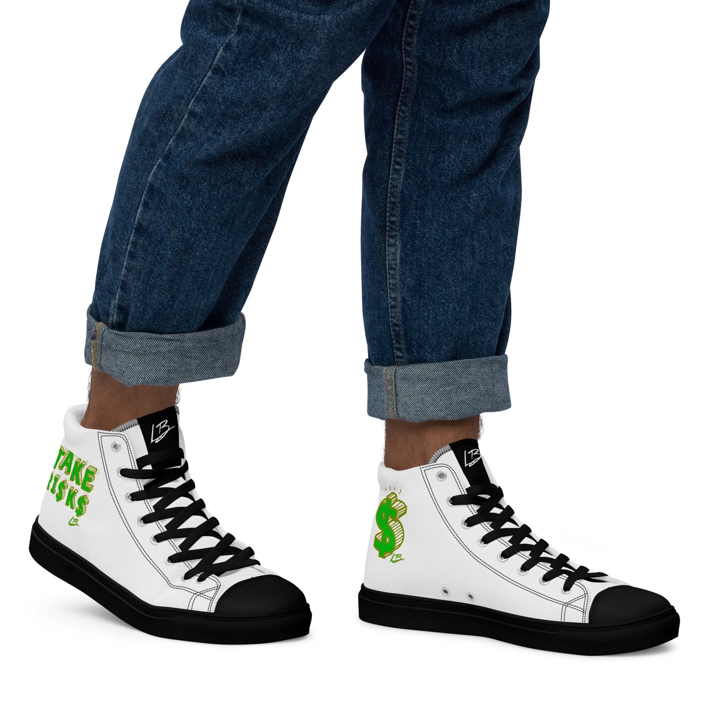 Men’s high top canvas shoes