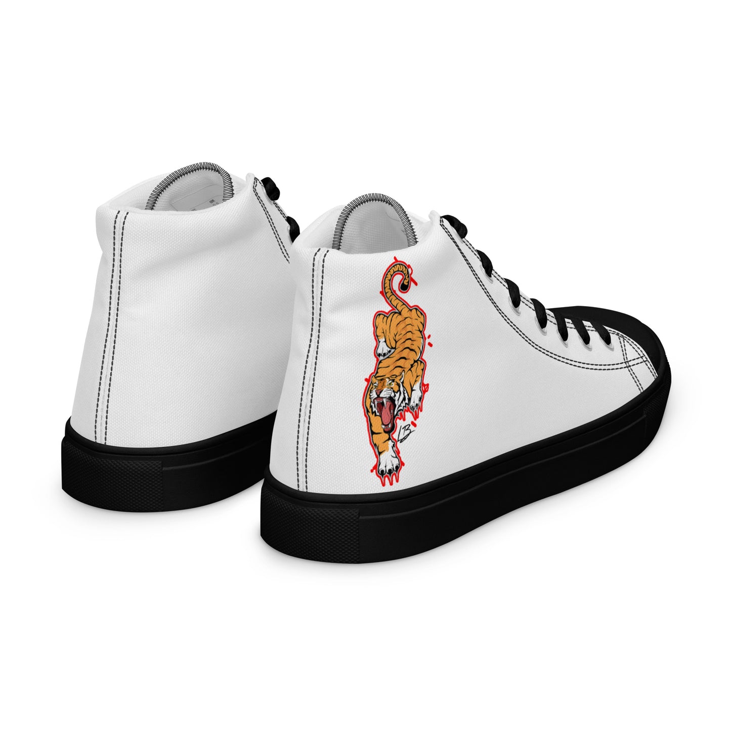 Men’s high top canvas shoes