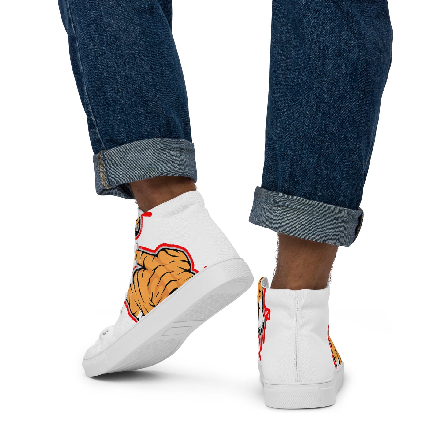 Men’s high top canvas shoes