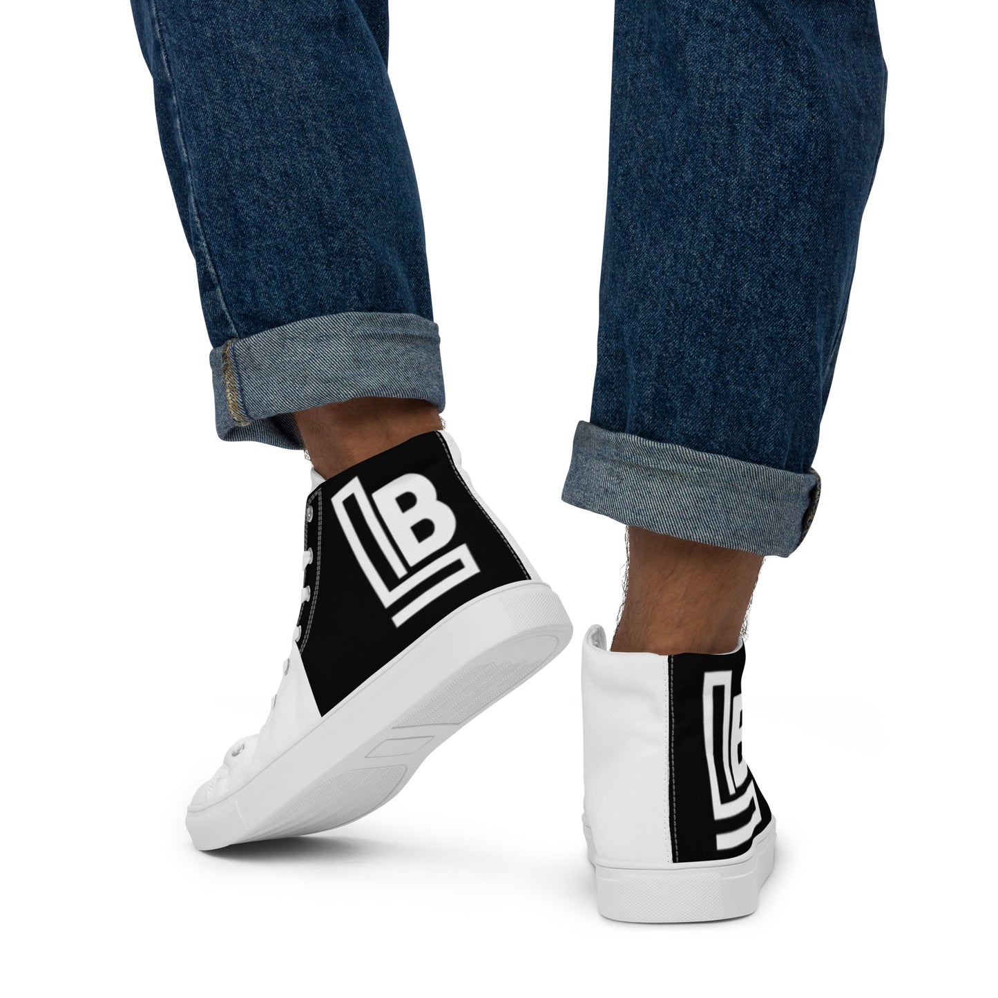 Men’s high top canvas shoes