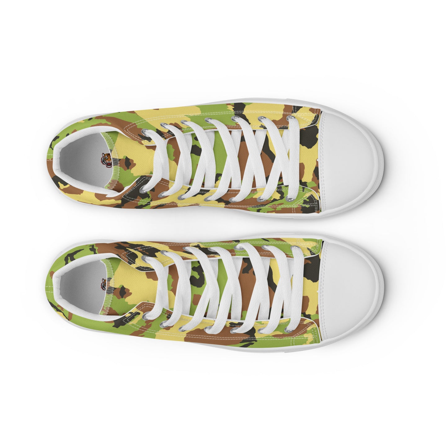 Men’s high top canvas shoesCAMOGREENPLAIN