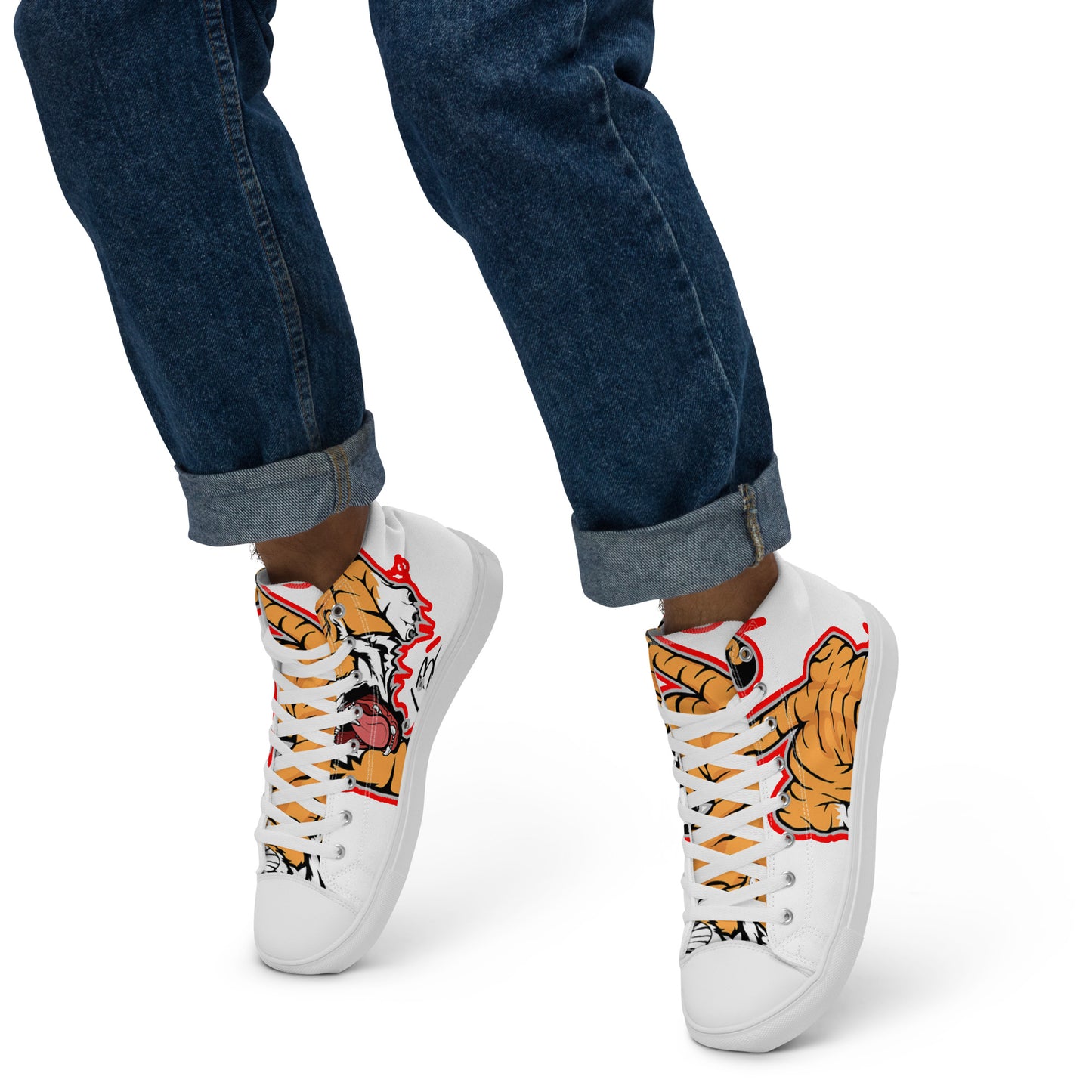 Men’s high top canvas shoes