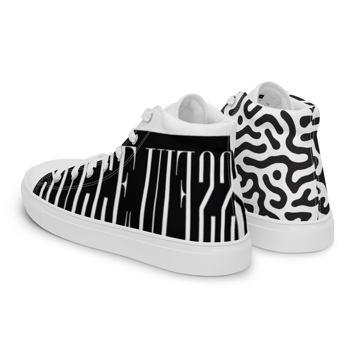 Men’s high top canvas shoes