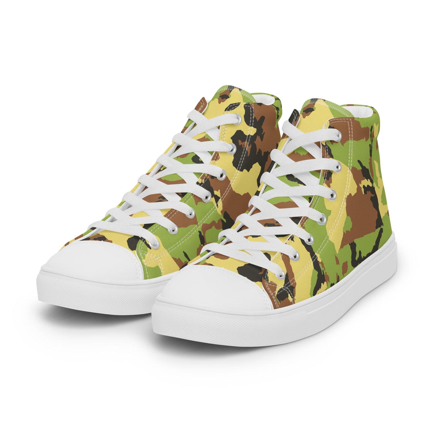 Men’s high top canvas shoesCAMOGREENPLAIN
