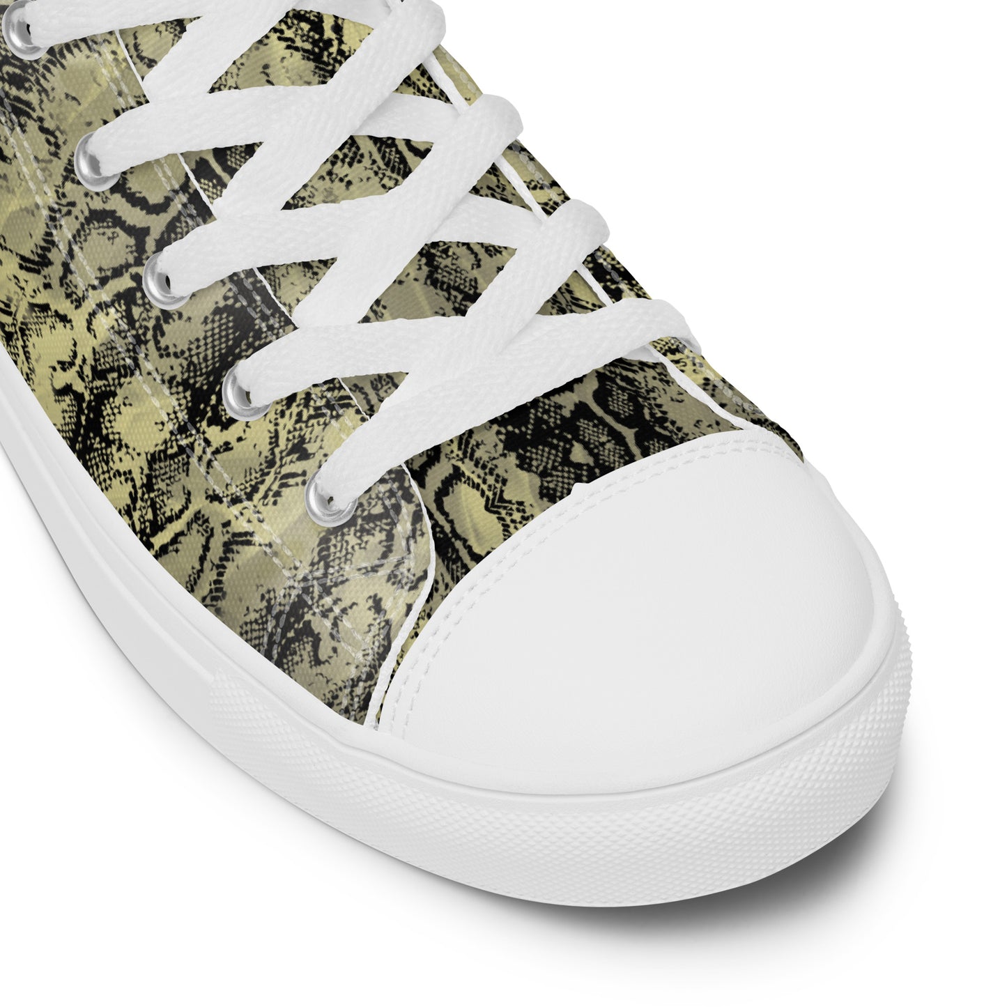 Men’s high top canvas shoes mix match snakey