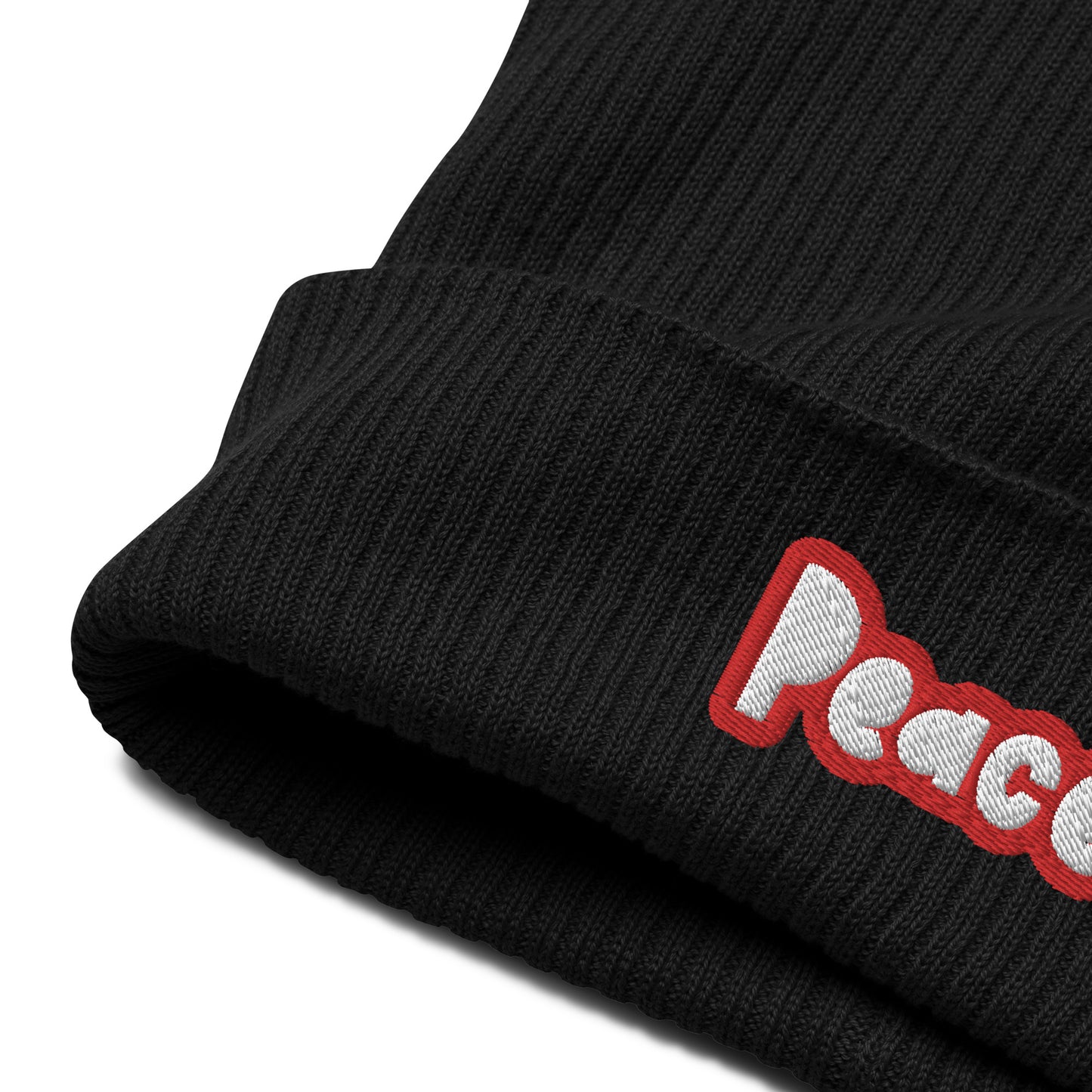 Organic ribbed beanie